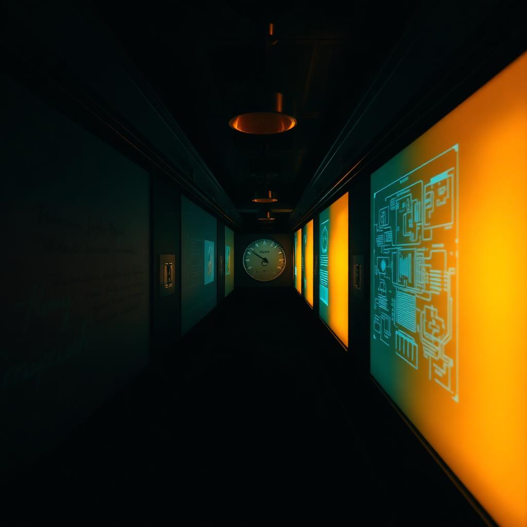 warm model-light and cold code-light traveling one channel